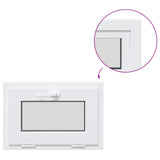 Tilt Basement Window RISOR 60 x 45 cm PVC and Clear Plain Glass 42047769