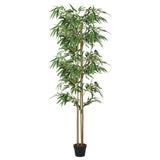 Artificial Bamboo Tree 1520 Leaves 200 cm Green 358979