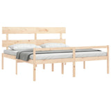 Senior Bed Natural Wood Solid Pine Wood AU King Size Senior Bed 3195366