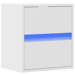 ZNTS TV Wall Cabinet with LED Lights White 41x31x45 cm 852271