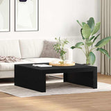 Coffee Table Black Oak 100 x 100 x 35 cm Engineered Wood 862678
