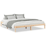 Extra Long Bed Frame without Mattress 200x210 cm Solid Wood Pine 852412