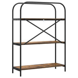 Bookshelf Smoked Oak 80 x 30 x 109 cm Engineered wood 879847