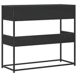 Console Table Black 90x35x80 cm Engineered Wood 849169