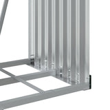 Log Holder Green 40x45x170 cm Galvanised Steel 364538