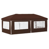 Pop-up Party Tent 575 x 289 x 245 cm Brown 42019797