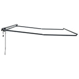 Manual Awning Frame with LEDs Anthracite 4 x 2 m Aluminium 42024809