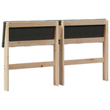 Upholstered Headboard Dark Grey 160 cm Solid Pine Wood 879110
