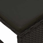 Garden Sofa Set 6 pcs Black Poly Rattan 4104700