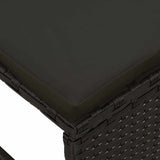 Garden Sofa Set 6 pcs Black Poly Rattan 4104700