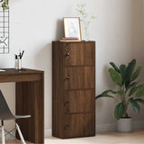 Bookcase Brown Oak 40x24x102 cm Engineered Wood 860379