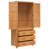 Storage Furniture Set with Drawer 2 pcs Brown Solid Oak Wood 3328631