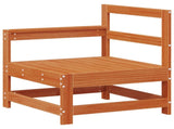Garden Lounge Set 8 pcs Wax Brown Solid Pine Wood 3418090