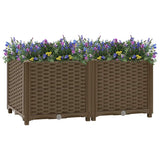 Raised Bed Brown Polypropylene Medium Durable Raised Bed 316516