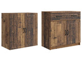 Cabinet Set 2 pcs Old Wood Engineered Wood 3416995
