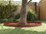 Lawn Edging 10 pcs 103 x 25 cm Steel Rusty 8008711