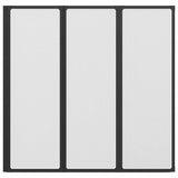 Shower Screen Folding Black 120 x 2 x 117 cm Aluminium 42009754