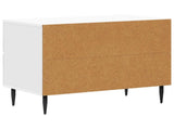 Bedside Cabinet High Gloss White 62 x 34.5 x 47.5 cm 894779