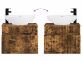 Bathroom Cabinet Set 3 pcs Smoked Oak 49 x 44.5 x 66.5 cm 3405762