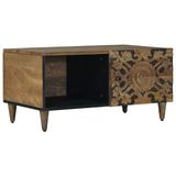 Coffee Table Brown 80 x 50 x 40 cm Solid Mango Wood 4018336