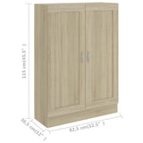 Book Cabinet Sonoma Oak 82.5x30.5x115 cm Engineered Wood 802717