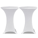 Standing Table Cover 70 cm White Stretch 4 pcs 279069