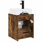 Wall-mounted Sink Vanity Smoked Oak 39 x 41 x 62.5 cm 890577