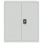 ZNTS File Cabinet Light Grey 90x40x145 cm Steel 3188318