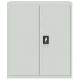 ZNTS File Cabinet Light Grey 90x40x145 cm Steel 3188318