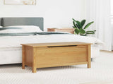 Storage Box HILL Honey Brown 90 x 40 x 45 cm Solid Pine Wood 42025031