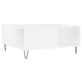 Coffee Table White 80x80x36.5 cm Engineered Wood 830780