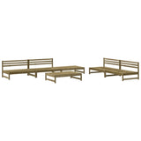 6 Piece Garden Lounge Set Impregnated Wood Pine 3186619