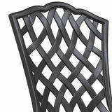 Garden Chair 2 pcs Black 55 x 56.5 x 91cm Aluminium 42002395