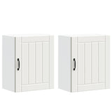 Kitchen Wall Cabinets 2 pcs Lucca White Engineered Wood 853798