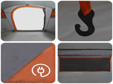 Tunnel Tent Grey and Orange 505 x 330 x 204 cm 42017480