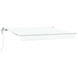 Retractable Awning White 350 x 200 cm Fabric 3329725