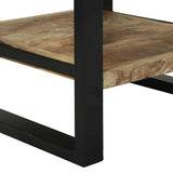 End Table with Drawer Brown 40 x 40 x 80 cm Solid Mango Wood 4015987