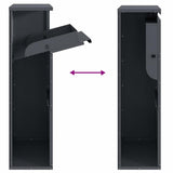 Parcel Drop Box with Storage Anthracite 44 x 22 x 82 cm Steel 874921