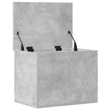 Storage Box Concrete Grey 60x42x46 cm Engineered Wood 840656