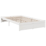 Bookcase Bed without Mattress White 90x190 cm Solid Wood Pine 3324367