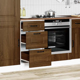 Kitchen Base Cabinet Kalmar Brown Oak Engineered Wood 854247