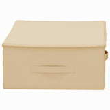 Storage Box 24 pcs Cream 70 x 40 x 18 cm Non-woven fabric 42024614