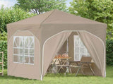 Pop-up Party Tent 192 x 192 x 245 cm Cream 42019834