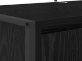 Shoe Cabinet Black Oak 79 x 36 x 100 cm Engineered Wood 886462