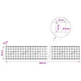 Gabion with 5 mm Wire and 10x10 cm Mesh 400x10x50 cm 3464906