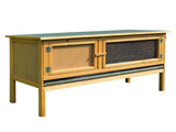 Rabbit Hutch Outdoor Guinea Pig Hutch House Small Animal Bunny Cage w/ Openable Roof, 115 x 44 x 65 T3398P375354