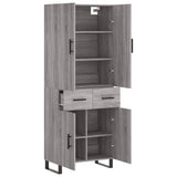 Highboard Grey Sonoma 69.5x34x180 cm Engineered Wood 3198175
