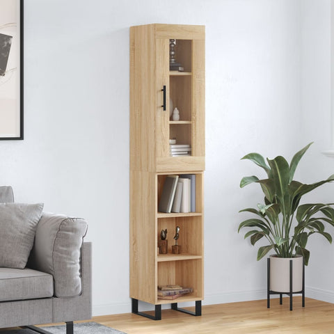 Highboard Sonoma Oak 34.5x34x180 cm Engineered Wood 3199388
