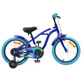 Kids Bike 16'' for 4-6 Years Old Dark Blue 42009329