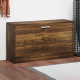 Shoe Bench Smoked Oak 80x24x45 cm Engineered Wood 342644